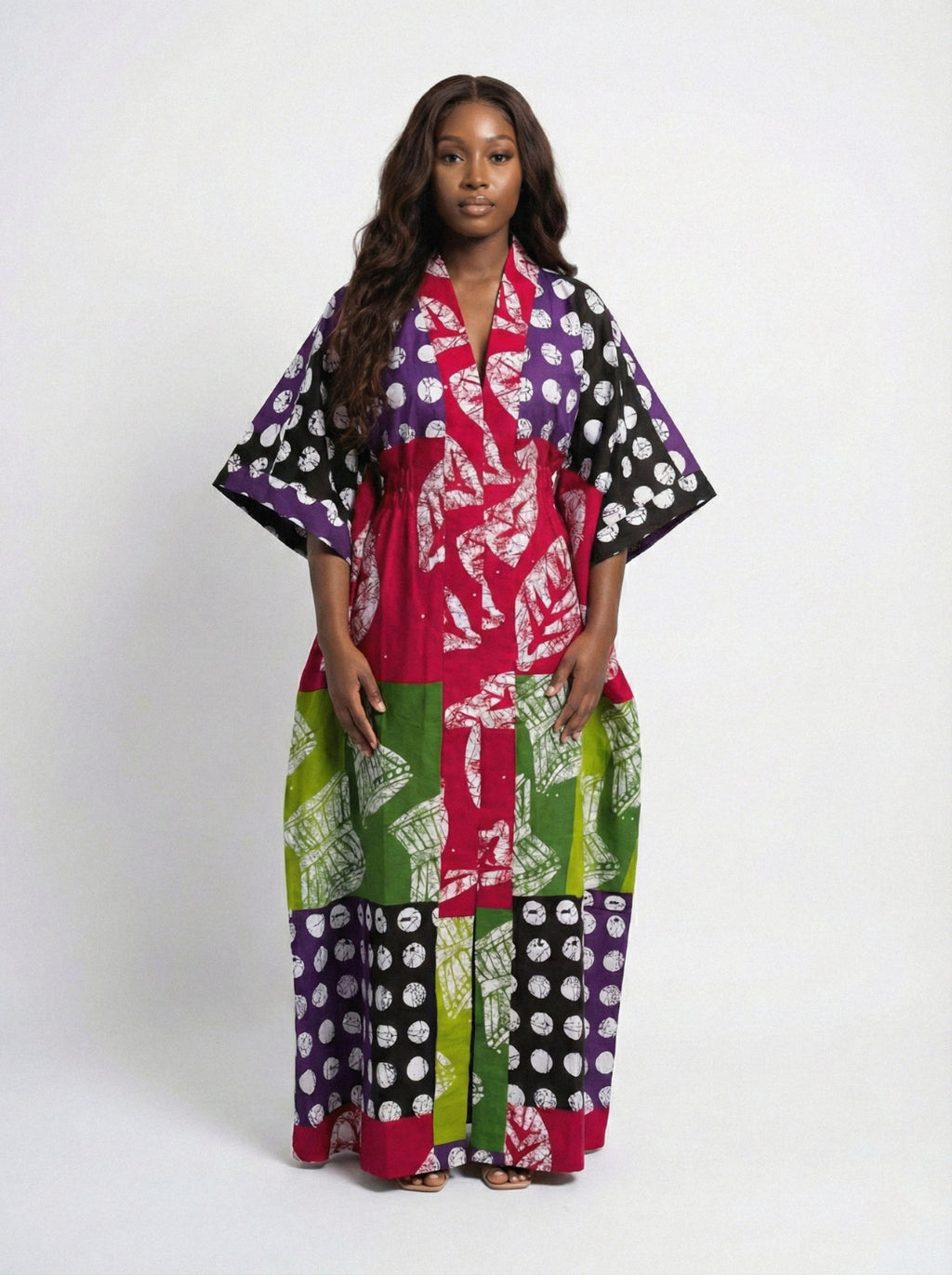 Multicoloured African Bou Bou Dress