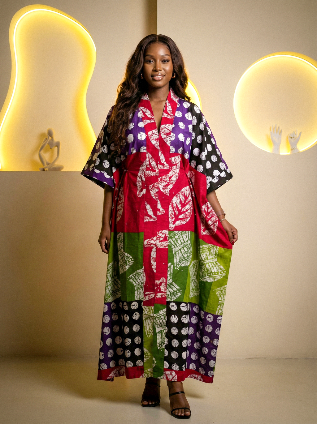 Multicoloured African Bou Bou Dress